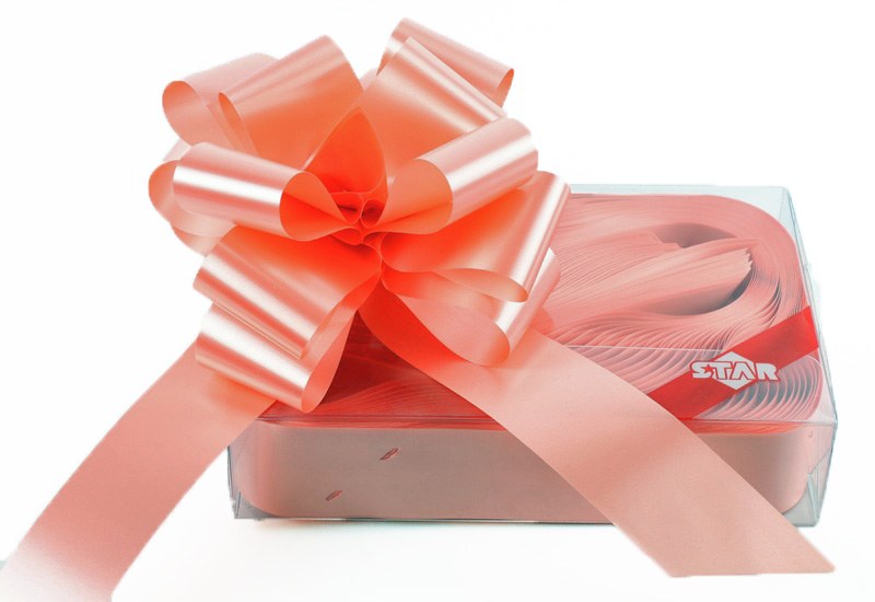 Picture of 20 x Peach Pull Bows 50mm